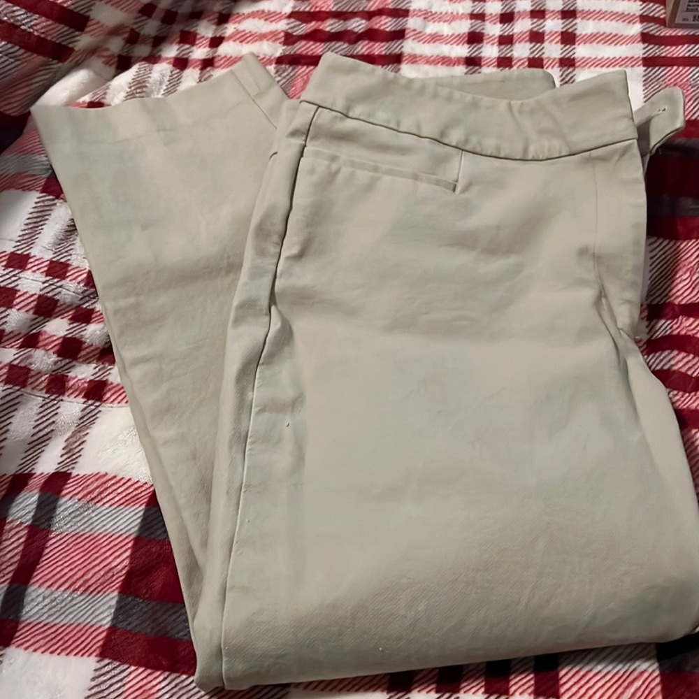 Ann Taylor Khaki ankle dress pants